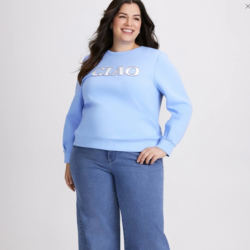 Light Blue Logo Sweatshirt